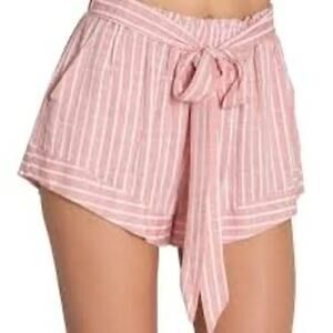 NWT Eberjey Amalfi Red Stripe Shorts Size Small